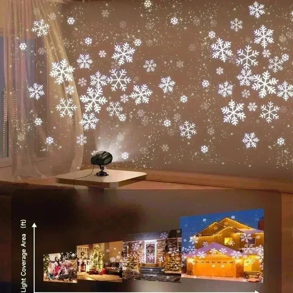 Brand new:  Snowflake Projector Light - Picture 4 of 7